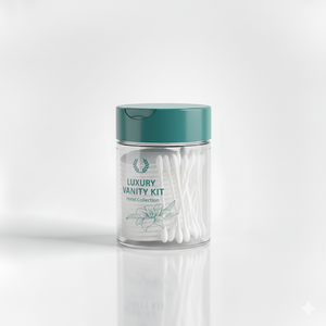 Luxury Vanity <b>Kit</b> Cotton Pads Buds Floral Design Hotel Collection Personal Care <b>Makeup</b> Removal Convenient Adult Use USA Origin - Product Image 3