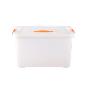 Plastic <b>Storage</b> <b>Box</b> Set Transparent <b>Stackable</b> Organizer For Kitchen Office Toy Snack <b>Storage</b> With Lid 5 Pieces - Product Image 5