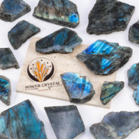 Dalle de cristal Labradorite bleue en gros Cristal de guérison Artisanat Dalle de pierre précieuse en cristal Labradorite naturelle