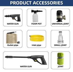 1800 Вт, 150 бар, профессиональная электрическая Автомойка высокого давления, портативная машина для очистки воды для автомойки - Product Image 3