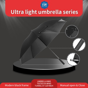 Factory Carbon Fiber Frame Ribs Straight <b>Umbrella</b> Ultra-Light Portable Golf <b>Umbrella</b> <b>Windproof</b> 130cm Open Diameter High Quality - Product Image 6