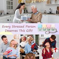 Jouets sensoriels pour adultes, porte-clés avec clavier à touches, porte-clés avec clavier à clics avec lumière LED, jouets amusants sensoriels pour adultes