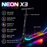 Trottinette à deux roues, trottinette pour enfants de 5 ans et plus, trottinette pour enfants avec plateau lumineux