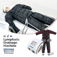 Appareil de pressothérapie à compression d'air 24 chambres, pression 20-360 mmHg, bottes de compression séquentielles pour la récupération sportive, masseur de jambes