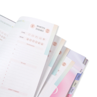 Carnet de planification quotidienne personnalisé, planificateur mensuel non daté, suivi des objectifs, organisateur, journal, agenda spirale, pour bureau et étudiants, format A5