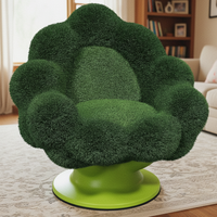 Chaise longue en herbe au design créatif, siège unique, canapé d'appoint de loisirs, mobilier d'extérieur pour salon, balcon
