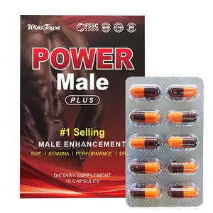 Supplement Male Capsules Chinese Herbs Naturals Power Plus Pills Dietary Supplement 600mg*10 Capules With Ginseng Maca Ingredient