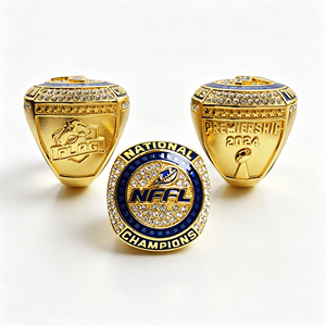 Personalized Made Logo Factory Direct Custom <strong>Name</strong> Multi Function Purple Tigers Championship Rings Karate - Product Image 5