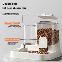 Distributeur automatique de nourriture et d'eau pour chat et chien, gamelle et bouteille d'eau pour animaux de compagnie
