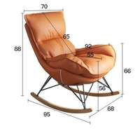 Meubles de salon, canapé moderne, chaise de salon en cuir, large et relaxante