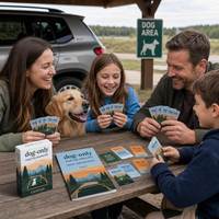 Cartes à Jouer Personnalisées avec Photos de Chiens pour Souvenirs de Voyages en Voiture, Livret Souvenir A5 en Option