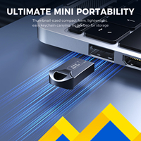Clé USB 128 Go, 64 Go, haute capacité, haute vitesse, USB 3.0 pour le stockage vidéo, gravure personnalisée du logo, porte-clés OEM, boîtier métallique