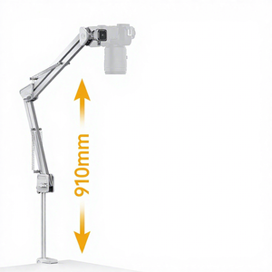 Statif Meja Aluminium Baru untuk Kamera DSLR Smartphone Fotografi Ulanzi TH04 Overhead Boom Arm Stand Selfie <span class=keywords><strong>Clamp</strong></span> Vlog - Product Image 1