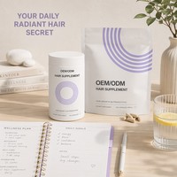 Complément alimentaire pour cheveux AIZHILIN en gros sous marque privée – Capsules de collagène, curcumine et kératine pour la croissance des cheveux des femmes