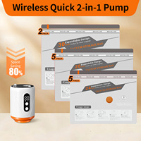 Pompe à air électrique Tuckpak avec batterie de 3000 mAh, gonflage et dégonflage ultra-rapides, pompe électrique équipée
