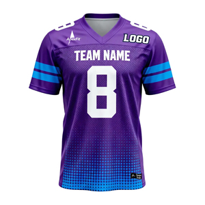 Maglie da Rugby Americane Ruiwo di Alta Qualità, Traspiranti, Stampa Digitale 180g, 100% Poliestere, Design Personalizzato Unisex - Product Image 1