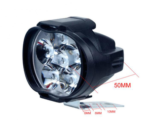 Focos LED para Motocicleta <span class=keywords><strong>de</strong></span> 6 Bombillas, Faro Delantero para Moto, Scooter, ATV, 12V, 6500K, Luz Blanca DRL - Product Image 2