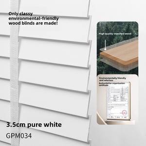 <span class=keywords><strong>Stores</strong></span> vénitiens modernes <span class=keywords><strong>japonais</strong></span> en bois massif pare-soleil occultant pour bureau salon ascenseur électrique horizontal facile intégré maison - Product Image 6