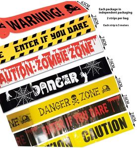 Быстрая доставка, расследование на месте преступления, предупреждающая лента, пронумерованные маркеры на месте преступления для вечеринки на Хэллоуин - Product Image 2