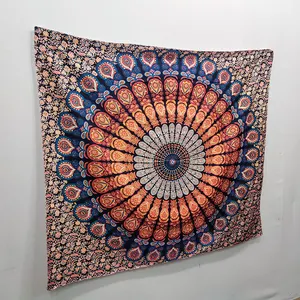En gros personnalisé indien bohème Mandala Boho Hippie Polyester numérique imprimé tenture murale <span class=keywords><strong>tapisserie</strong></span> pour décor de chambre - Product Image 2