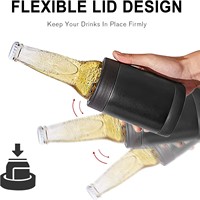 Mug isotherme en acier inoxydable givré à double paroi, isolation thermique, design tendance, portable, pour voiture et extérieur, cadeau promotionnel, soyeux