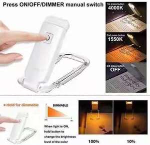 Đèn Đọc Sách Kẹp Linh Hoạt 3 Mức Độ Sáng Di Động Có Thể Sạc Lại Đèn Đọc Sách <span class=keywords><strong>LED</strong></span> Để Bàn Cho Trẻ Em Đèn Đánh Dấu Sách - Product Image 2