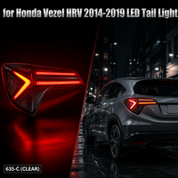 Ensemble de feux arrière LED fumés modifiés pour Honda HRV Vezel 2014-2019 SUV, accessoires de feux arrière LED