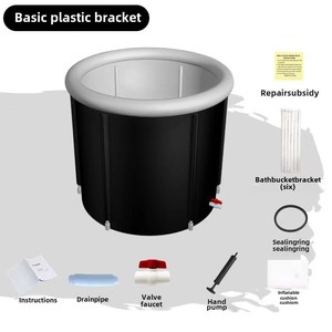 Langlebiger aufblasbarer PVC-Eiswürfel halter für Erwachsene Rehabilitation und Eisbad für Erwachsene-Eis kübel - Product Image 2