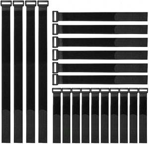 Correas de Gancho y Bucle Autoadhesivas Ecológicas con Logotipo Personalizado, con Hebilla, Reutilizables y Lavables - Product Image 1