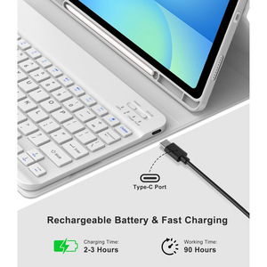 Étui Clavier Sans Fil Détachable Personnalisé pour Samsung Galaxy Tab S10 Lite S10 <span class=keywords><strong>S9</strong></span> FE 10,9 Pouces <span class=keywords><strong>S9</strong></span> 11 Pouces, Étui de Tablette Fin avec Support - Product Image 6