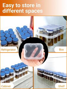 Boîtes d'emballage et de rangement en plastique personnalisées pour flacons de vaccin de 3 ml, 5 ml, 7 ml, 10 ml, 10 cc, 20 ml – Vente en gros - Product Image 3
