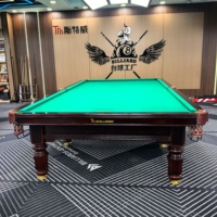 Mesa de Billar Piramidal Rusa STELLARWAY con Patas Ajustables en Altura, 10 Pies/12 Pies, Marco de Madera Maciza, Base de Pizarra para un Juego Estable y Profesional en Casa