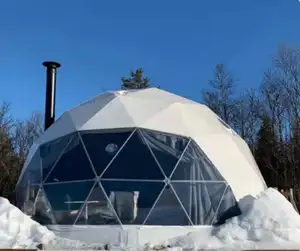 I Fabrik Großhandel Luxus Stahl Events Kuppel Zelt Haus Hotel Glaming Dome Zelt Restaurant 10M Kuppel Zelt