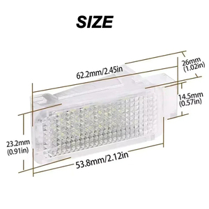 Lumière intérieure LED pour le plancher sous la porte pour <span class=keywords><strong>Audi</strong></span> A1-A8 Q3-Q7 <span class=keywords><strong>TT</strong></span>-S5 (Nouveau)-<span class=keywords><strong>12V</strong></span> Bleu Garantie de 2 ans - Product Image 2
