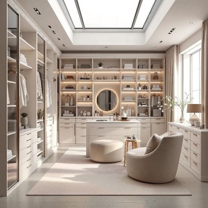Hermoso <span class=keywords><strong>Armario</strong></span> Modular Estilo Shaker de Madera Sólida de <span class=keywords><strong>Roble</strong></span> <span class=keywords><strong>Blanco</strong></span>, Vestidor - Product Image 4