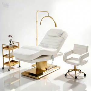 Cama de Masaje Eléctrica Cosmética con 3 Motores, Personalizable, de Cuero <span class=keywords><strong>y</strong></span> Acero Inoxidable, Silla de <span class=keywords><strong>Belleza</strong></span>, Cama de Masaje Eléctrica - Product Image 1