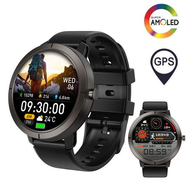 Durable DM76 Sports Smart Watch Multifunctional Health Monitoring 5ATM Waterproof BT Calling GPS Smart Wristwatch Smartwatches