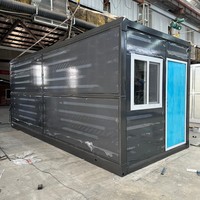 Conteneur de bureau mobile 3 chambres en Chine, 20 pieds, 40 pieds, mini-maison pliable préfabriquée