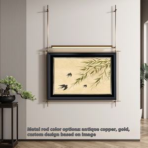 10mm personalizzabile in metallo antico asta di illuminazione per la moderna elegante pittura decorativa astratta per soggiorno sala da tè - Product Image 3