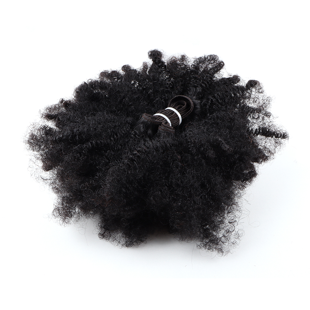 vast Cheap Brazilian Afro Kinky Curly Human Hair Bundles 4c Afro Kinky Curly Human Hair Weave - Image 1