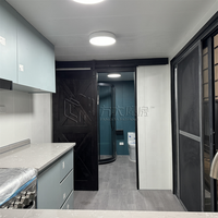 Maison conteneur modulaire de luxe de 20 pieds, studio préfabriqué pour jardin avec cuisine et salle de bain, pour patio, jardin, maison d'hôtes, bureau ou pod.