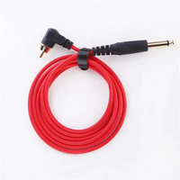 Long cordon à pince RCA en silicone avec alimentation pour machines à tatouer connecteur de fil RCA pour accessoires de maquillage permanents