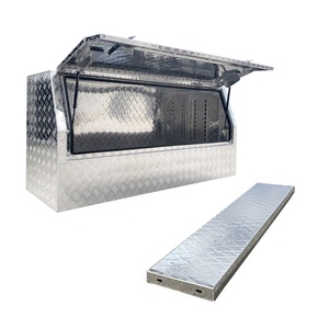 Impermeable 3/4 Apertura lateral Aluminio Checker Caja <span class=keywords><strong>de</strong></span> herramientas personalizada UTE Camión Remolque Almacenamiento Protección Taller Uso en el <span class=keywords><strong>garaje</strong></span> - Product Image 2