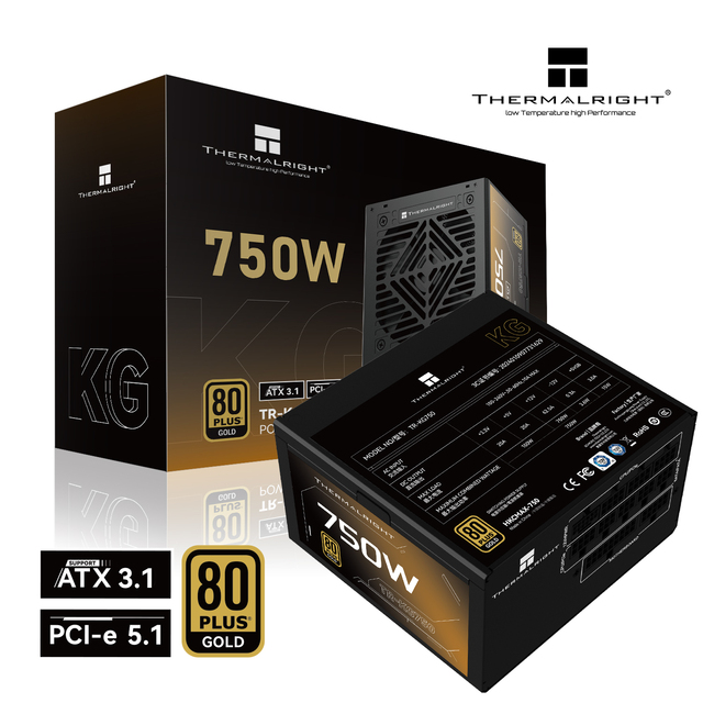 80 Plus Gold Platinum Fully Modular Thermalright TR-KG 750 W Psu Unit Pc Power Supplies for Computer Gaming Case