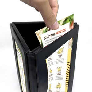 Couverture de menu à 3 lumières, support triangulaire pour restaurant, hôtel et bar - Product Image 5