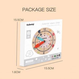 Reloj Educativo de Madera Natural para Niños, Interesante y Bonito, para Aulas Escolares y Hogares - Product Image 6