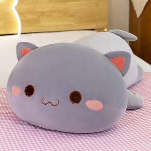 Venta al por mayor personalizado exquisito pequeño gato Shiba almohada de peluche de juguete Super suave Anime animales de peluche juguetes lindo gatito gordito bolsa - Product Image 2
