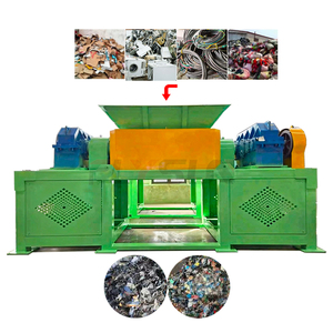 Broyeur à double arbre pour le bois, le plastique, le carton, le film, les déchets industriels, les disques durs, le verre - Product Image 1