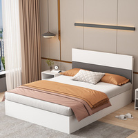 Nouveaux modèles de lits en bois massif modernes, ensemble de meubles de chambre à coucher, lit en bois bon marché, design de lit en bois, lit double, personnalisation
