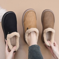 Bottes mi-hautes pour femmes, nouvelle collection hiver, doublure en polaire épaisse, semelle épaisse, légères, chaudes, confortables, chaussures décontractées pour maman